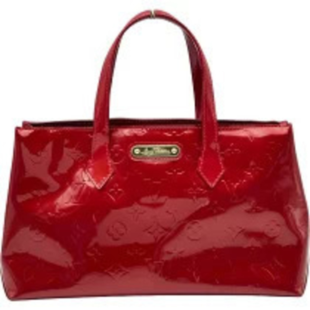 Louis Vuitton Wilshire Red Monogram Vernis Handbag